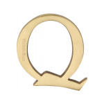 M Marcus Heritage Brass Letter Q - Pin Fix 51mm